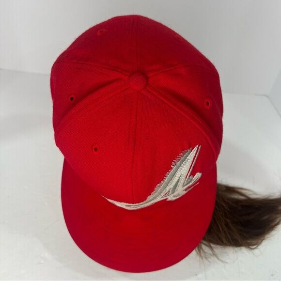 New Era 59fifty Atlanta Braves Red Fitted MLB Unisex Wool Hat Cap Size 7 5/8 - Picture 6 of 10